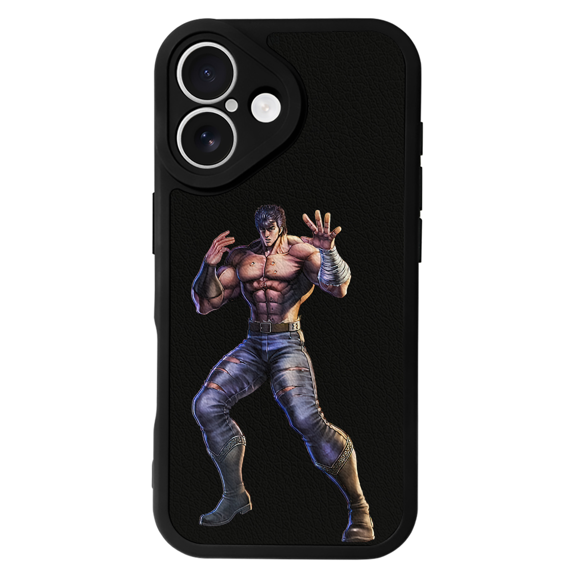 （画像用） 北斗の拳 Fist of the North Star 【iPhone 16シリーズ対応】シリコンスマホケース（レザー調） 材質：シリコン